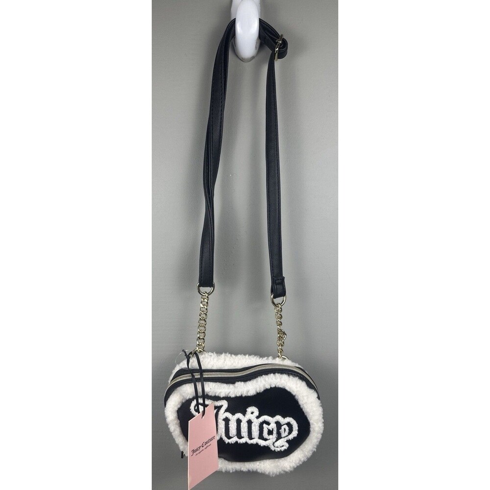 Juicy Couture Shear Genius Black Heart Crossbody Purse Bag NWT